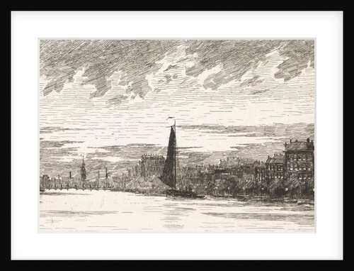 View from the Amstel River on Amsterdam by Elias Stark