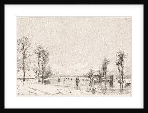 Winter view at Vrouwenakker by Elias Stark