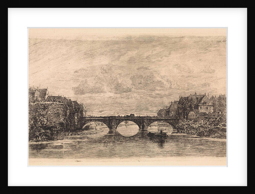 Bridge over the Fulda in Kassel, Germany by Elias Stark