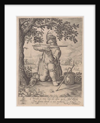 Man with a crossbow by Claes Jansz. Visscher II