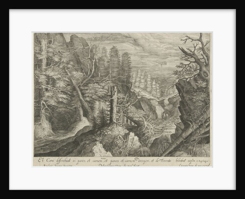 Elia fed by a raven by Crispijn van de Passe I