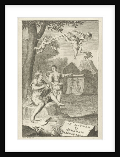 Poet and his muse, Gerard Melder by Abraham Ambrullaart