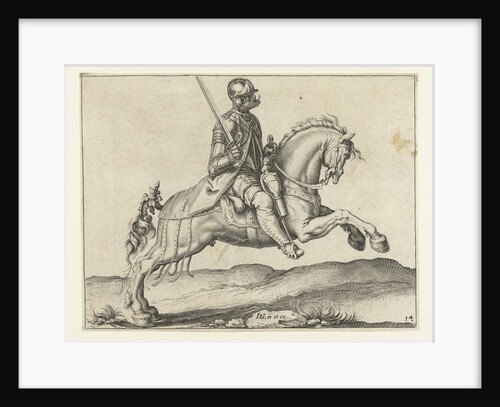 Rider with drawn sword by Jacob de Gheyn II