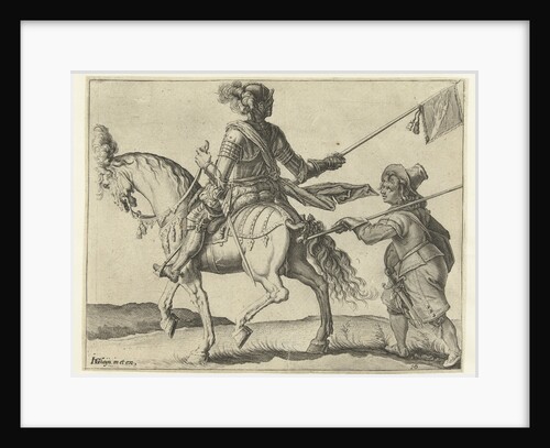 Rider with banner by Jacob de Gheyn II