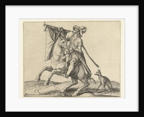 Trumpeter on horseback by Jacob de Gheyn II