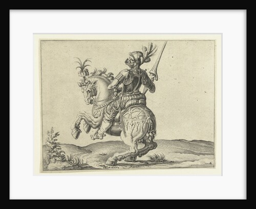 Spear rider with open visor by Jacob de Gheyn II