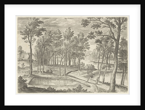 View of the ponds of Ter Kameren, La Cambre Brussels by Claes Jansz. Visscher II
