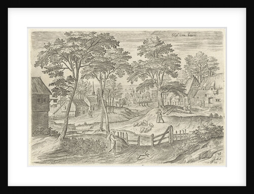 View of Stable by Claes Jansz. Visscher II