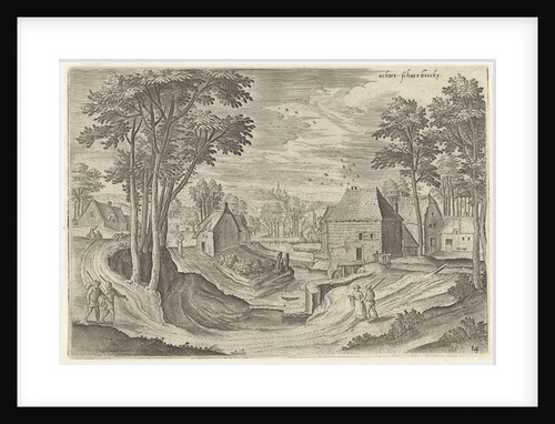 View near Schaerbeek, Belgium by Claes Jansz. Visscher II