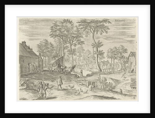 View of Schaerbeek Belgium by Claes Jansz. Visscher II