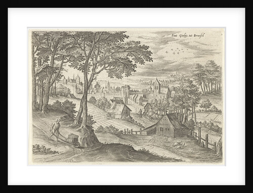 View of Saint-Gilles, Belgium by Claes Jansz. Visscher II