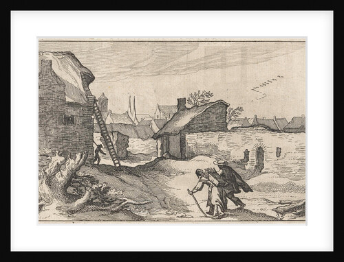 Farm in a city by Boëtius Adamsz. Bolswert