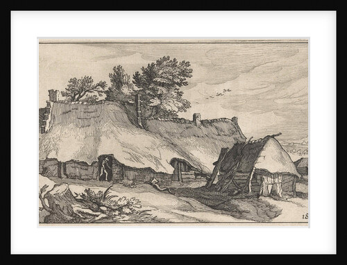 Farm and small barn by Boëtius Adamsz. Bolswert