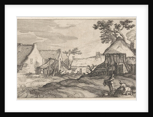 House with yard by Boëtius Adamsz. Bolswert