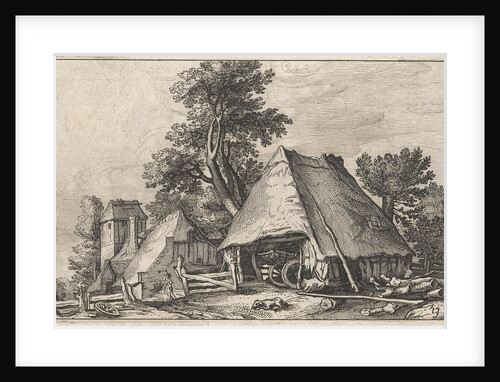 Farm between the trees by Boëtius Adamsz. Bolswert