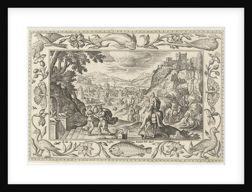 Rebecca and Eliezer at the Well by Eduwart van Hoeswinckel