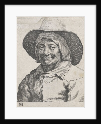 Bust of a farmer with hat by Michael Sweerts