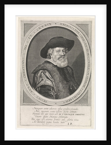 Portrait of Jeremias Pierssene by Paulus Pontius