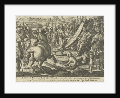 Giovanni de 'Medici and King Francis I by Philips Galle