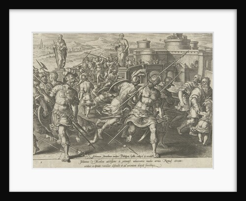 Giovanni de Medici surrounded in Rome by Philips Galle