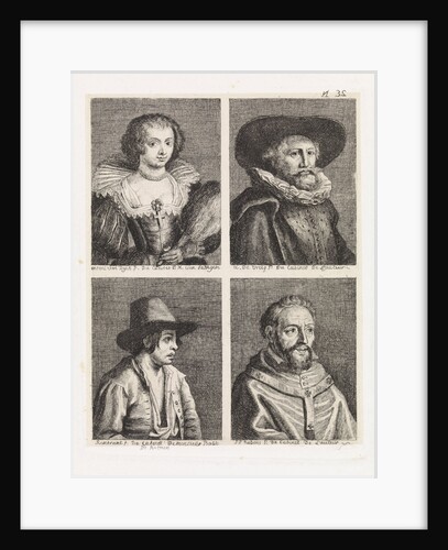 Four portraits by Abraham de Vries