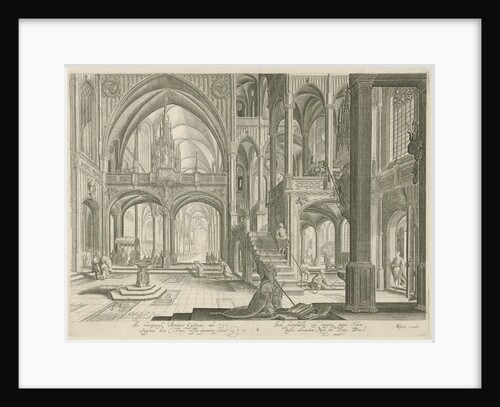 Interior of St. John Lateran in Rome by Claes Jansz. Visscher II