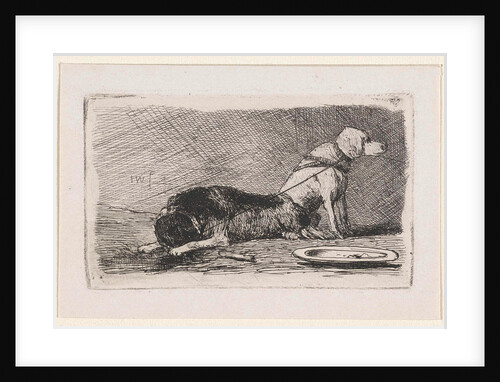 Two dogs by Jan Weissenbruch