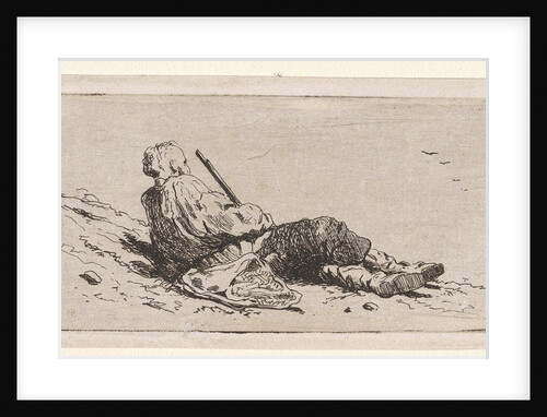 Lying hunter by Jan Weissenbruch