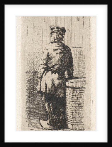 Young man wearing clogs by Jan Weissenbruch