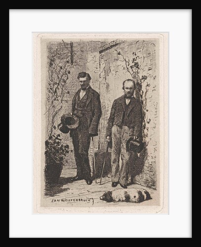 Self Portrait of Frederik Hendrik Weissenbruch by Jan Weissenbruch