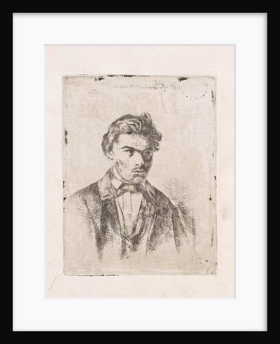 Self Portrait of Frederik Hendrik Weissenbruch by Frederik Hendrik Weissenbruch