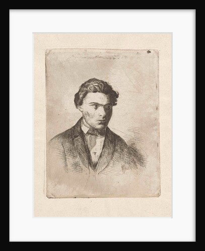 Self Portrait of Frederik Hendrik Weissenbruch by Frederik Hendrik Weissenbruch