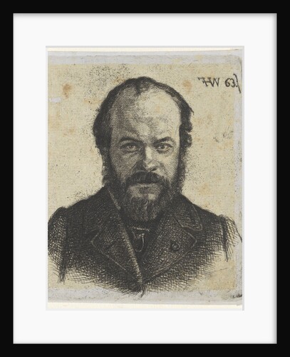 Portrait of Jan Weissenbruch by Frederik Hendrik Weissenbruch