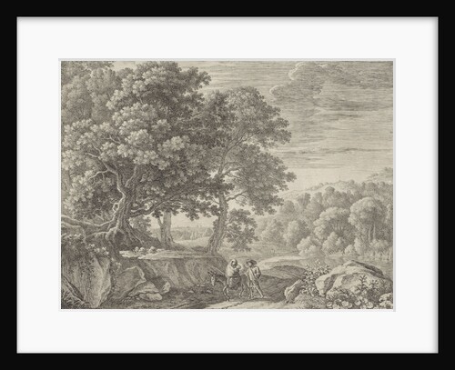 Holy Family with donkey and Cherubins by Herman van Swanevelt