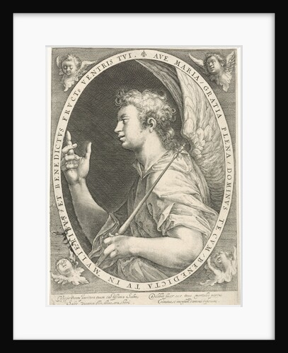 Annunciation (angel Gabriel) by Crispijn van de Passe I