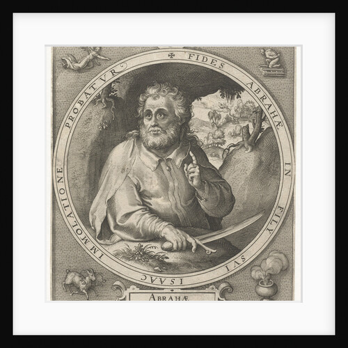 Abraham with knife in hand by Nicolaes de Bruyn