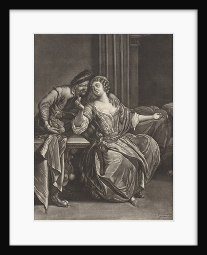 Young woman takes money from a man by Pieter Schenk I