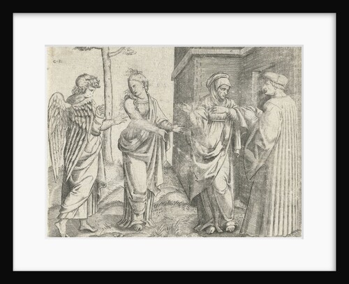 Amadeus Berutti with Austerity (Austeritas) and Friendship (Amicitia) and Love (Amor) by Marcantonio Raimondi