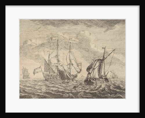 Seascape with two- and three-masters by Adam Silo