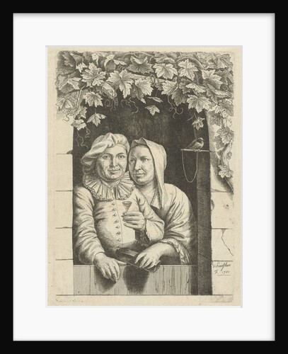 Couple in a doorway by Nicolaes van Haeften