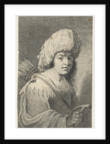 Portrait of a boy with turban, quiver and hammer by Pieter Fransz. de Grebber