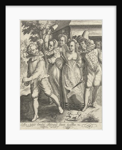 The prodigal son has wasted his money and is chased away by Assuerus van Londerseel