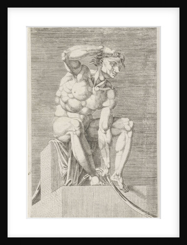 Figure from the Sistine Chapel, Rome Italy by Michelangelo