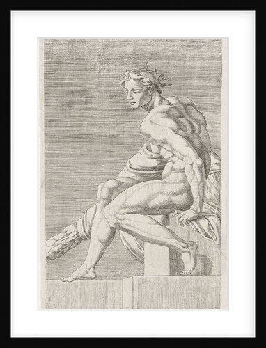 Figure from the Sistine Chapel, Rome Italy by Michelangelo
