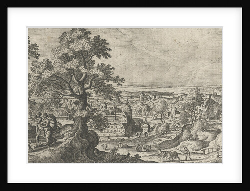 Apollo walking with a young woman by Anonymous