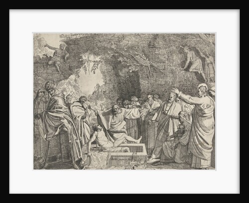 Raising of Lazarus by Claes Jansz. Visscher II