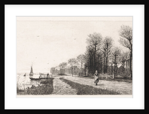 Houses on the Amstel by Elias Stark