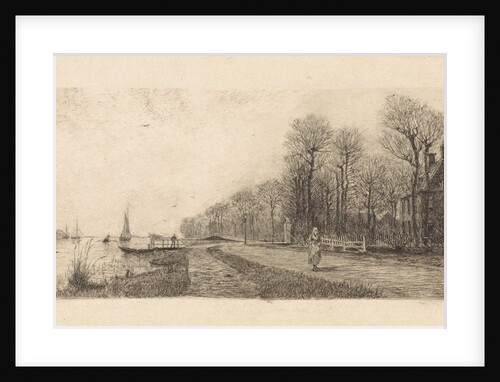 Houses on the Amstel by Elias Stark