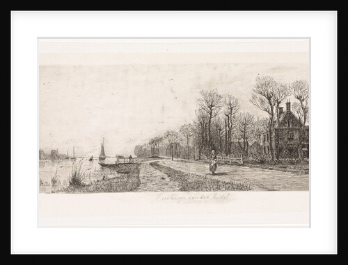 Houses on the Amstel by Elias Stark