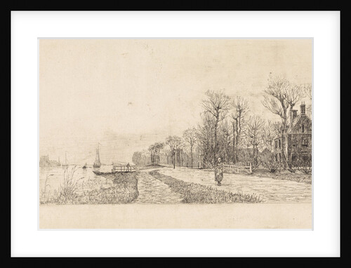Houses on the Amstel by Elias Stark